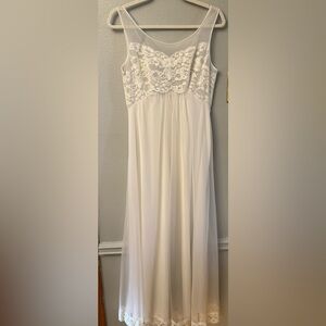 Elegant White Lace Slip Dress